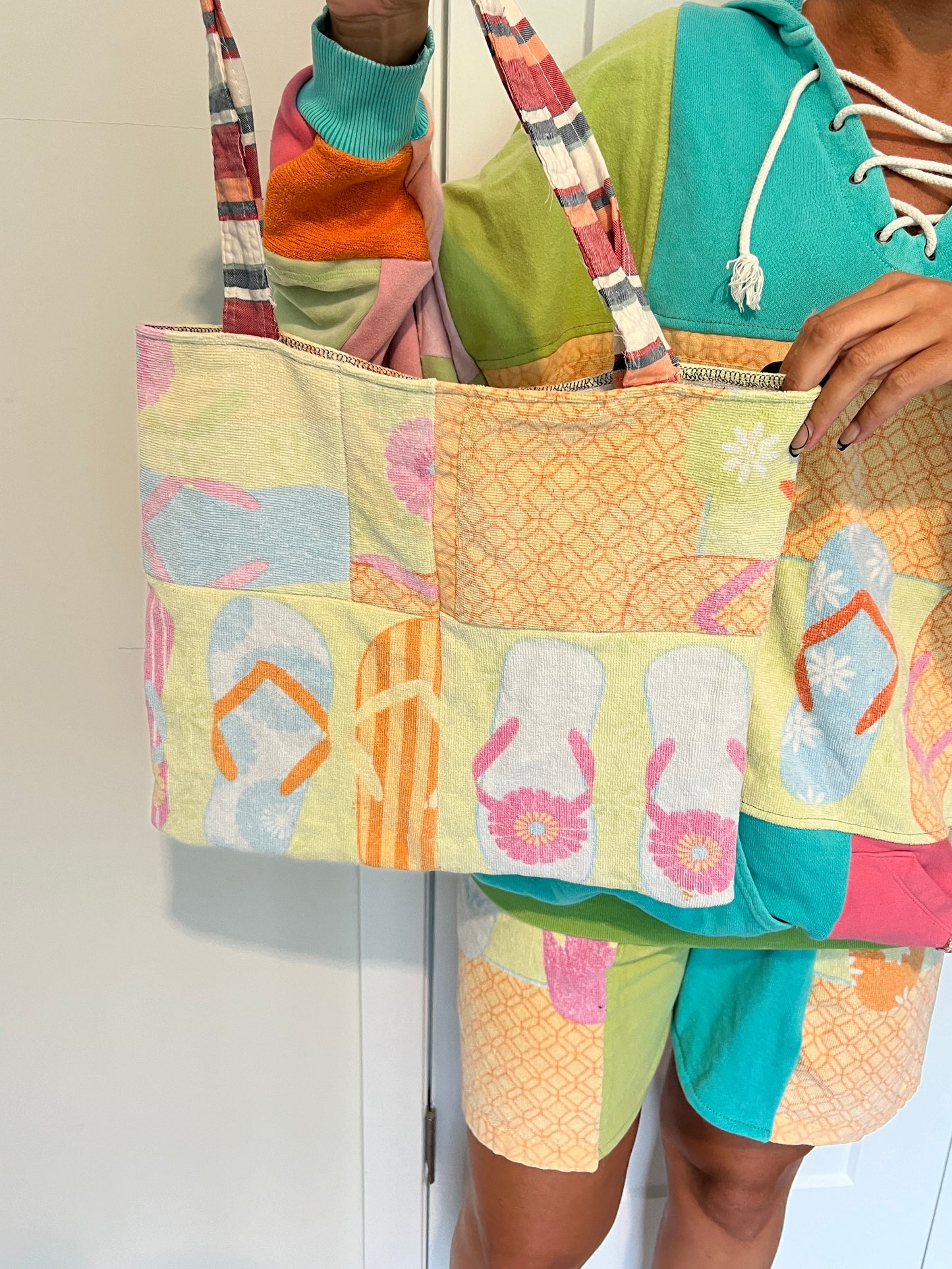 Flip Flop Towel Tote