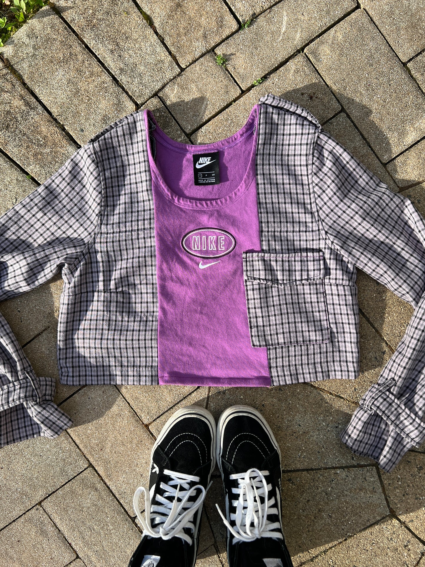 ‘Reworked 💜Nike Flannel