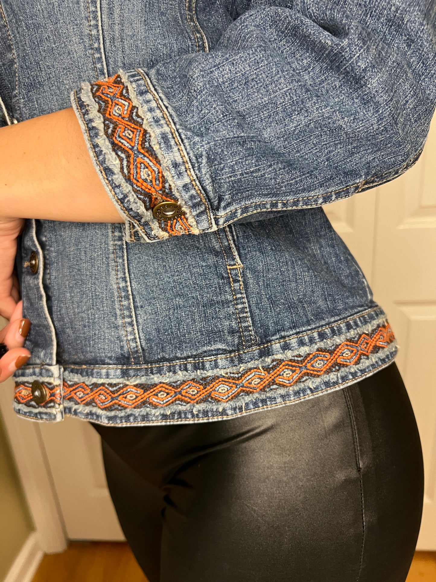 X.Aztec jean jacket