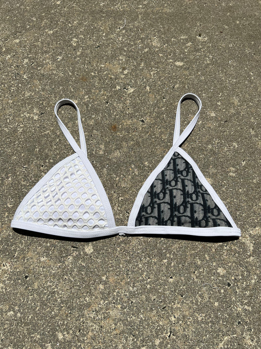 W.Fishnet bikini Top