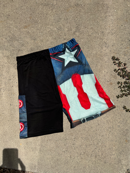 z.Captain America Biker shorts